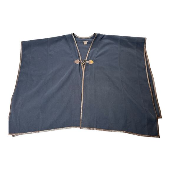 J. MCLAUGHLIN Cape Wrap Navy Blue - Picture 1 of 5